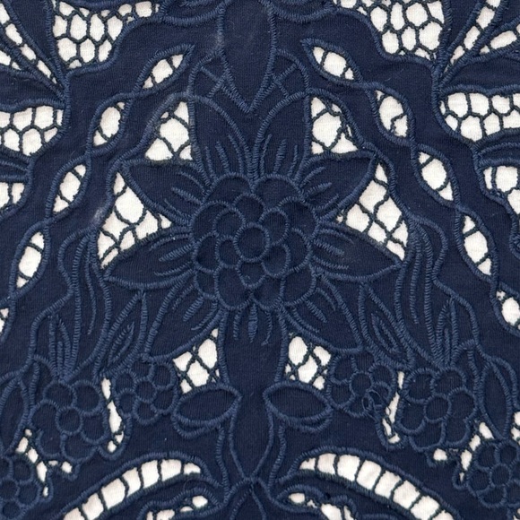 ANTHROPOLOGIE AKEMI + KIN NAVY LINED LACE TANK TOP, XS - Picture 7 of 10